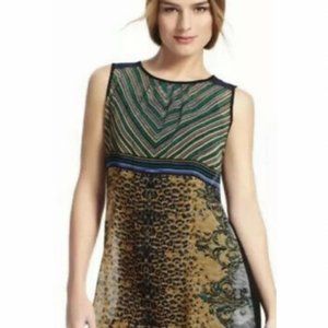 CABI Buchanan Sheer Sleeveless Tunic #565 SMALL $12